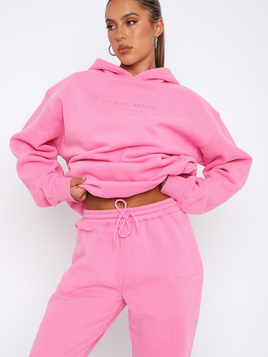 White Fox Future Forward Oversized Hoodie Candy Pink L/ Xl